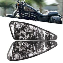 Newsmarts Motorcycle 3D Gas Tank Protector Fuel Oil Tank Pad Decal for Harley Sportster XL 883 1200 Softail Dyna Bobber