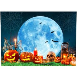 LTLYH 7x5ft Halloween Photography Backdrop Halloween Starry Sky Moon Night Backdrop Halloween Ghost House Backdrop Halloween Horror Night Background 202