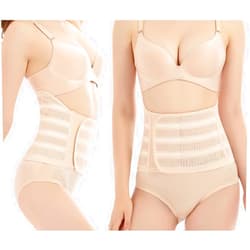 SUJAYU Belly Band Postpartum Belly Wrap, Breathable Abdominal Binder Post Surgery, Adjustable Waist Trainer for Women Lower Belly Fat, C Section Abdominal Binder Hernia Belt Back Support Belt for Women (Large)