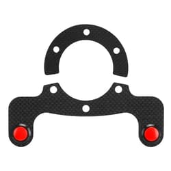 KIMISS Steering Wheel Horn Button, Carbon Fiber External Horn Button Kits for OMP/Nardi/ 6 Bolts Steering Wheel