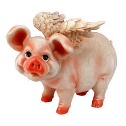 Design Toscano Hog Heaven Flying Pigs Statue Collection: Standing