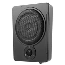 BYOIPLOI 600W Slim Under-Seat Active Powered Car/Truck Subwoofer Sub w/Amp Kit Speaker 8-Inch, Car/Truck Sub Bass Speaker Kit with Remote Cable Kit, Pure Music Output