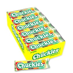 Wonka Chuckles Original, Jelly Sugar-Coated Candies, Fruit Flavored Candy, 2 Ounce Bars (Pack of 24)