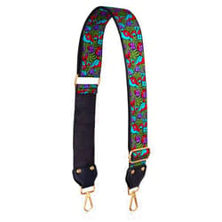 A ALLZEDREAM Allzedream Adjustable Guitar Style Purse Strap Replacement Crossbody Bags Jacquard Weave Embroidered (Summer)