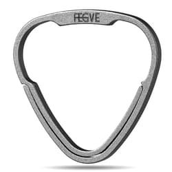 TISUR Triangle Titanium Key Rings, Small Split Keyring for Car Key Chain/Keychain/Carabiner/Dog Tags