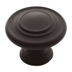 Amerock | Cabinet Knob | Matte Black | 1-5/16 inch (33 mm) Diameter | Inspirations | 1 Pack | Drawer Knob | Cabinet Hardware