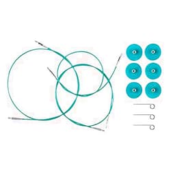 Knit Picks Options Interchangeable Circular Knitting Needle Cable 3-Pack Bundle - 24