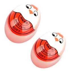 TOFOREVO Egg Timer Sensitive Hard & Soft Boiled Color Changing Indicator Tells When Eggs are Ready (Red 2pack)