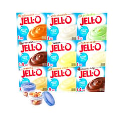 Generic Sugar Free Instant Pudding Mixes Jell-O Pudding Bundle, One (1) Of Each, Butterscotch, Lemon, White Chocolate, Pistachio, Chocolate, Cheesecake, Vanilla, Banana Cream, Chocolate Fudge and one Twist and Go Portion Size Container
