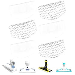 APRIL-FLOWER 6 Pack 1940 1806 2685A Steam Mop Pads For Bissell Powerfresh Steam Mop Deluxe Pet Lift-Off Plus Slim Scrubbing Steam Mop Replacement Pad. 1940A 2814 1544A 2075A Power Fresh Steamer Pad Refill Washable