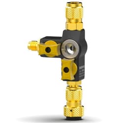 Fieldpiece - VC2G 1/4″ Valve Core Removal Tool Dual Valve with Sight Glass - Vacuum-Rated 20 microns & A2L Compatible - HVAC Tools