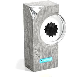 GUIENRLEA Ferrofluid Sound Visualizer，Ferrofluid Speaker，Ferrofluid Desk Toy，Ferrofluid Speaker Music Mate，Symbiote in A Bottle，Ferrofluid Display Lamp (Grey)