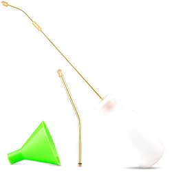 Bizzy One Mega Kit 10oz Bulb Duster/Diatomaceous Earth Powder Duster Applicator/Plant Duster/Multi Purpose Indoor and Outdoor Use, White