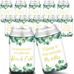 Jingmore 100 Pcs Wedding Can Cooler Wedding Party Guests Gifts Cheers to the Future Can Sleeves Bridal Shower Party Favors for Wedding Supplies Engagements Bachelorette Party Supply