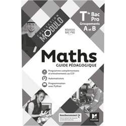 French Edition by Denise Laurent (Author), Ludivine Druel-Lefebvre (Author), Laurent Breitbach (Author), Hervé Gabillot (Author), Sarah Bouyanzer (Author), Fabien Auchère (Author), Ludivine Selle (Author) & 3 more Modulo - MATHS - Tle Bac Pro Groupements A et B - Éd. 2021 - Guide pédagogique
