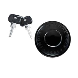 Indian Motorcycle Gas Cap Locking With Keys, Black, for Specific Chief, Super Chief, Sport Chief, Chieftain, Roadmaster, Springfield Models and More, for Security, Custom Style - 2884600-266