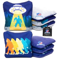 Play Platoon ACO Tournament Series Pro Cornhole Bags Set of 8 Regulation Professional Corn Hole Bean Bags - Competition Weight - Dual Slick and Stick