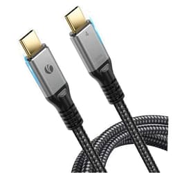VCOM [6.6Ft] USB4 Cable 240W Compatible with Thunderbolt 3 Devices, USB4 Cable with 4K@60Hz Video USB-C for Thunderbolt 3, Dell, iPad Air 4, iPad Pro 2020, Pixel, Hub, Docking, and More