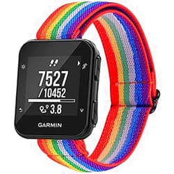 Capricoorn Band Compatible with Garmin Forerunner 35，Embroidery Stretchy Wristband Loop Adjustable Strap for Forerunner 35/30