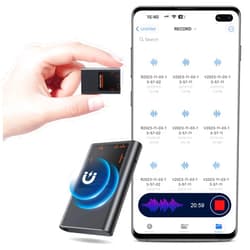 Tallkcoder 3072Kbps Voice Activated Recorder - [7000 Hours] Voice Recorder with AI Noise Cancellation, Recording Device for Lectures, Meetings, Intervie, 64GB Digital Voice Recorders with Playback