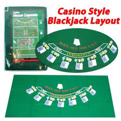 Trademark Poker 405694 Blackjack Layout, 36 x 72 Inch