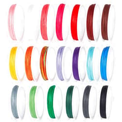 PH PandaHall 20 Colors Beading String 0.5mm Bracelet Thread Chinese Knotting Cord Braided Thread Kumihimo Macrame Thread Jewelry String for Friendship Bracelet Christmas Jewelry Making 218 Yards