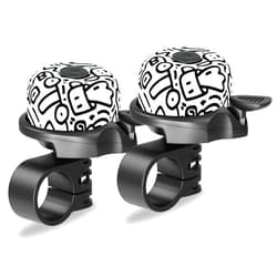 Rivsli Bike Bell, 2 Pack Classic Bicycle Bell, Loud Crisp Clear Sound Bicycle Bike Bell for Adults Kids, Road Bike, Electric Bike, Cruiser Bike, Mountain Bike Bell Accessories