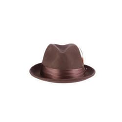 STACY ADAMS Men's Crushable Wool Felt Snap Brim Fedora Hat