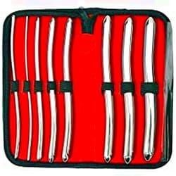 SURGICAL ONLINE 8 Hegar Medical Dilator Sounds Set 7.5inch Double Ended Instrument (Double Ended)