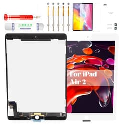 BEXUPULL Original for iPad Air 2 Screen Replacement for iPad Air 2 2nd Gen Screen Replacement LCD Touch Digitizer for iPad Air 2 A1566 Display Screen Assembly Repair Kits A1567 White