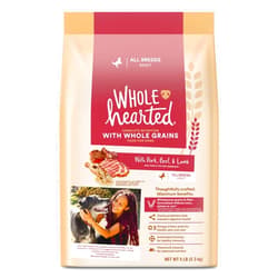 WholeHearted Whole Grains with Pork Beef & Lamb Dry Dog Food 5 lbs.
