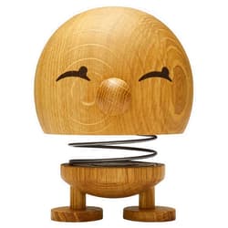 Hoptimist Bimble Whimsical Elegance in a Playful Figure, Adding Joyful Character to Your Space Scandinavian Design - Large Oak, 4.72 x 5.91 x 4.33 inches