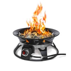 Outland Living Portable 21-inch 58,000 BTU Propane Fire Pit with Cover and Carry Kit - For Camping, Patio, Backyard