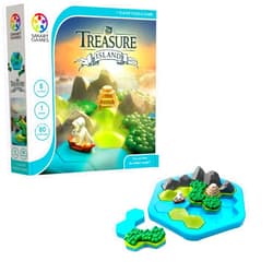 SmartGames Treasure Island Deduction Games Featuring 80 Challenges for Ages 8 - Adult