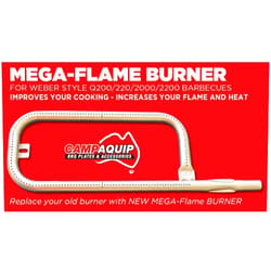 Campaquip Grill Burner Replacement for Weber Q Series Q200, Q220, Q2000, Q2100 - Stainless Steel Grill Burner Tube Pipe Part for Weber Grill