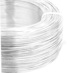 BENECREAT 984 Feet 20 Gauge Silver Aluminum Wire Bendable Metal Sculpting Wire for Beading Jewelry Making Garden Supply