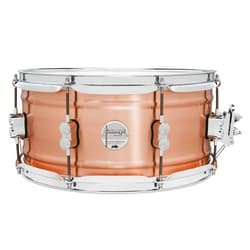 PDP By DW Concept Series 1.2mm Natural Satin Brushed Copper 6.5x14 Snare Drum (PDSN6514NBCC)