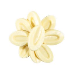 OLIVENATION Valrhona 4660 Ivoire Feve 35% White Baking Chocolates from OliveNation, Rich Wafers for Baking & Melting - 1 lb