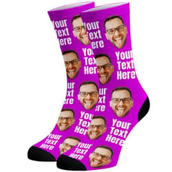 Brd Gifts Custom Face Socks, Funny Socks with Faces for Men Women Cat Dog Lovers, Personalized Gifts