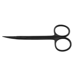 SurgicalExcel Black Finish Iris Scissors 4.5