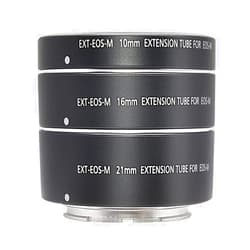 Mcoplus Metal Auto Focus Macro Extension Tube Set for EOS EF-M Monut M6 M2 M3 M5 M50 M100 M200 Cameras