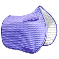 Oumebiu PRI Pacific Rim International All-Purpose English Saddle Pads (Lavender w/Black Trim)