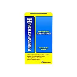 Preparation H Hemorrhoidal Suppositories 24 Each