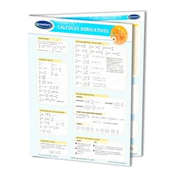 Permacharts Calculus Derivatives Guide - Math - Mathematics Quick Reference Guide by Permacharts