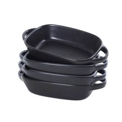 CCYP Small Ceramic Baking Dish,Set of 4 Porcelain Bakeware Set,Roasting Lasagna Pans 7