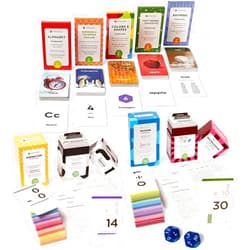 Think Tank Scholar 180 Preschool Flash Cards Bundle + 681 Math Addition, Subtraction, Multiplication and Division Flash Cards | All Math Facts Color Coded (Pre-K - 5th Grade)