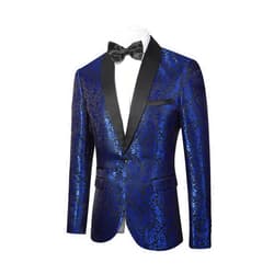 SZRJ Mens Suit Tuxedo Jacket Suit Blazer One Button Slim Fit Dinner Jackets for Party Prom Wedding Tuxedo for Men