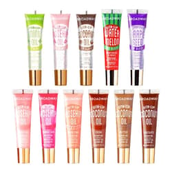 Ruby Kisses Broadway Vita-Lip Tinted & Clear Lip Gloss Set (11 Pack) Ultra-Hydrating & Soothing Formula with Vitamins, High-Shine Non-Sticky Lip Balm with Rosehip+Coconut Oil, Pink & Brown Shades