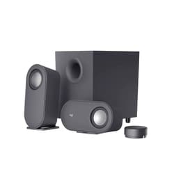 Logitech Z407 Bluetooth Computer Speakers with Subwoofer and Wireless Control, Immersive Sound, Premium Audio with Multiple Inputs, USB Speakers, Black