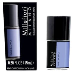 Millefiori Fragrance for Portable Diffuser, Living Balance, 0.51 fl oz (15 ml), for use with Moveo Portable Fragrance Diffuser, Up to 30 Days of Fragrance